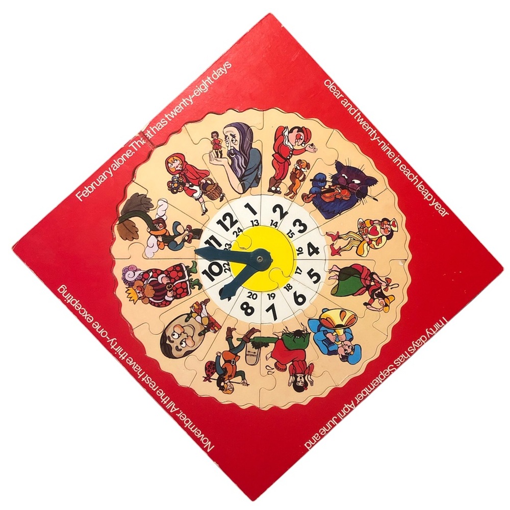 VTG Children's Clock Puzzle - Picture 4 of 5
